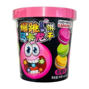 Popping Candy Macarons Strawberry (80g)